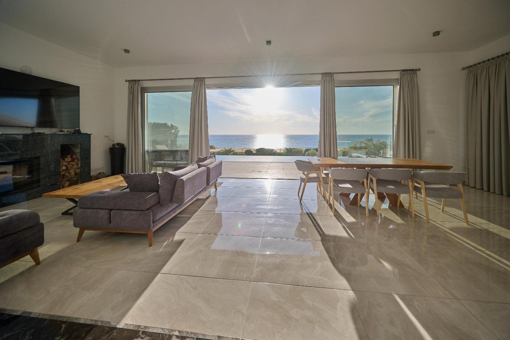 Olymp Luxury Villa D - Luxury Escape With Direct Beach Access And Unique Sunsets بافوس المظهر الخارجي الصورة