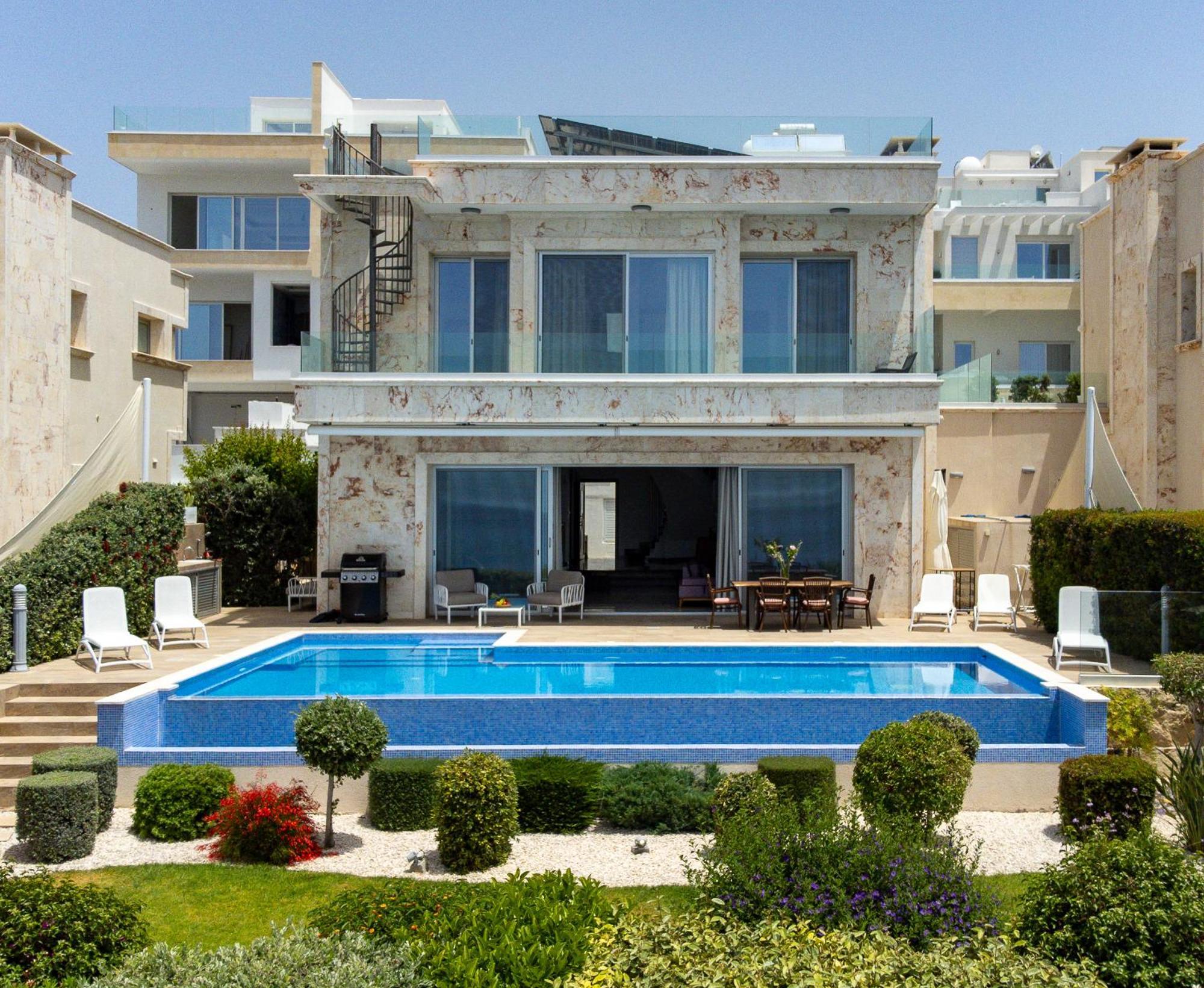 Olymp Luxury Villa D - Luxury Escape With Direct Beach Access And Unique Sunsets بافوس المظهر الخارجي الصورة