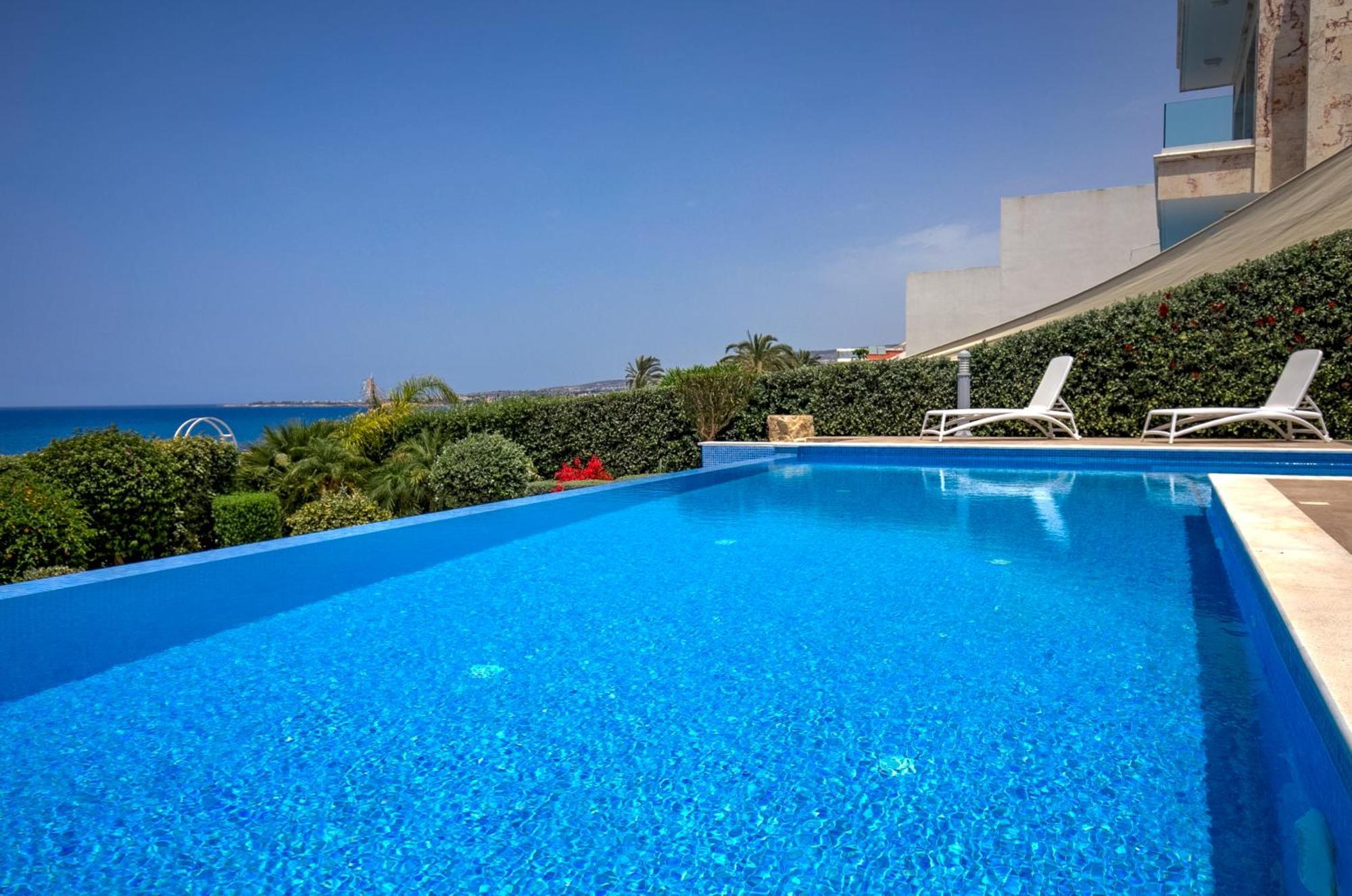 Olymp Luxury Villa D - Luxury Escape With Direct Beach Access And Unique Sunsets بافوس المظهر الخارجي الصورة